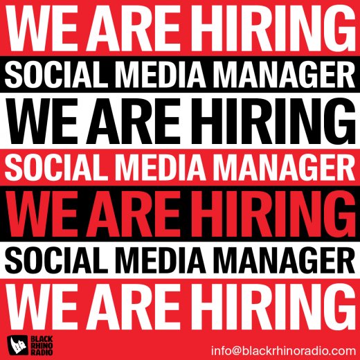 We are hiring: Social Media Manager